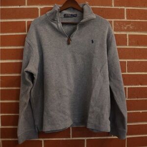 Polo Ralph Lauren Men’s 1/4 Zip Pullover Sweater Gray Size L